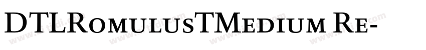 DTLRomulusTMedium Re字体转换